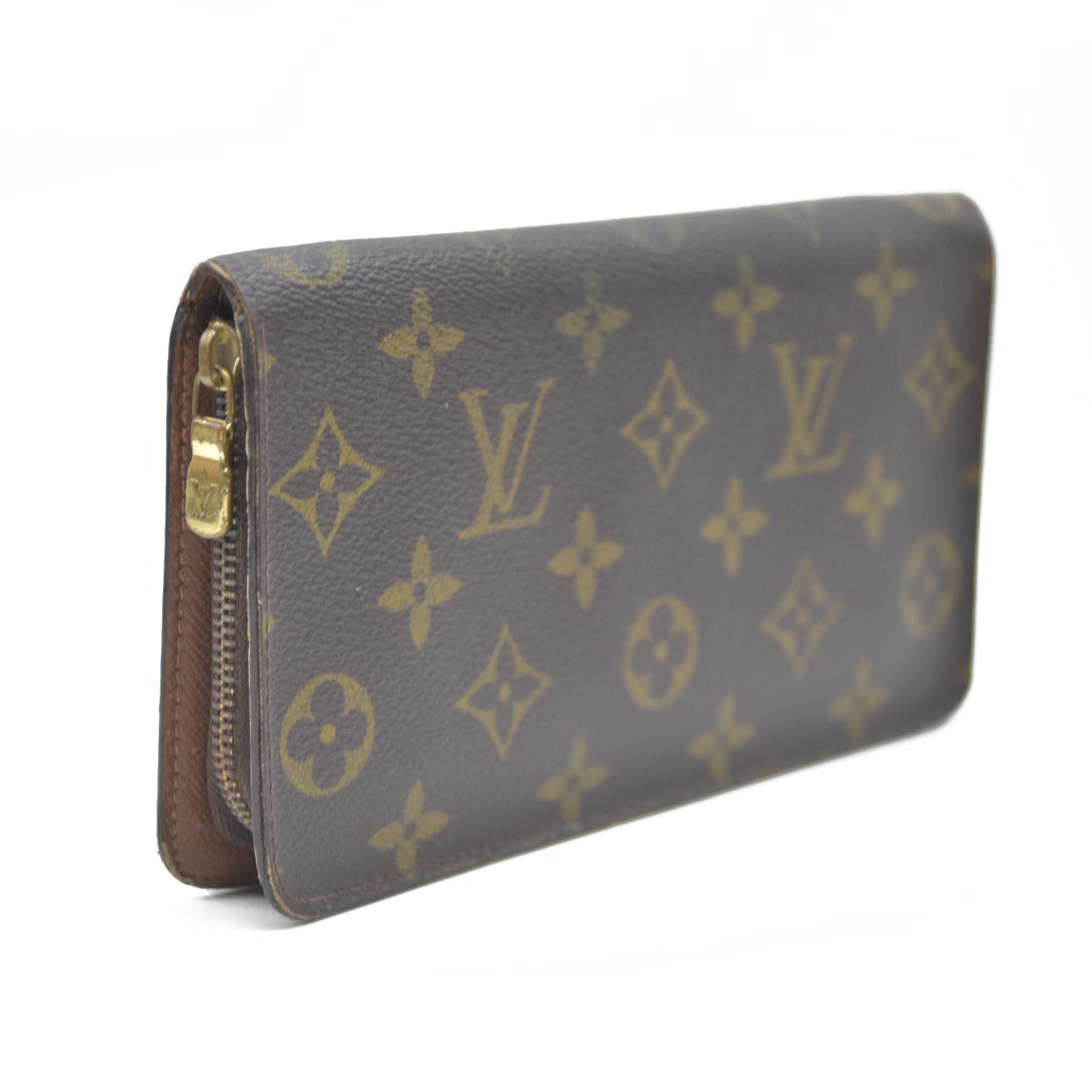 Louis Vuitton Monogram Porte Monnaie Zippy Long Wallet Brown TH0092