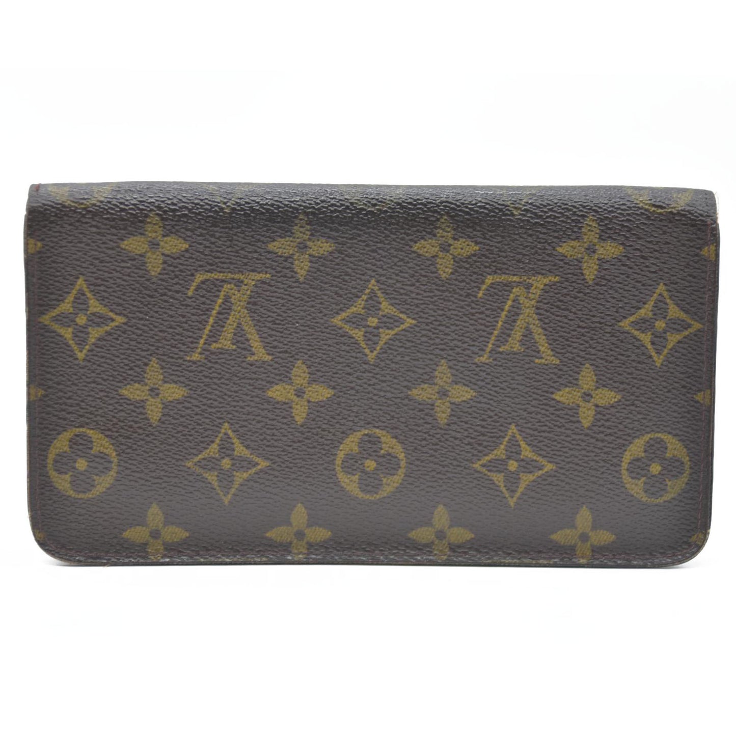 Louis Vuitton Monogram Porte Monnaie Zippy Long Wallet Brown TH0092