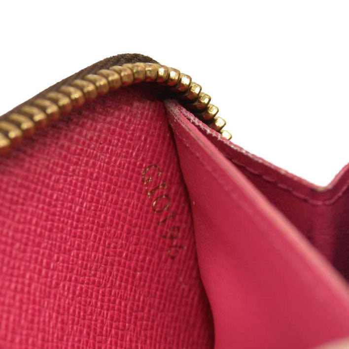 Louis Vuitton  Monogram Clemence Wallet Fuchsia GI0196