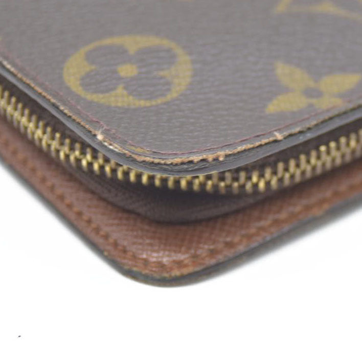 Louis Vuitton Monogram Porte Monnaie Zippy Long Wallet Brown TH0092