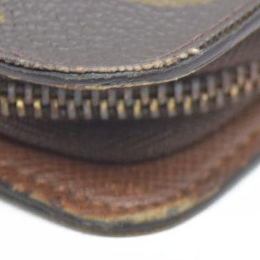 Louis Vuitton Monogram Porte Monnaie Zippy Long Wallet Brown TH0092