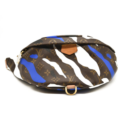 LOUIS VUITTON x LoL Monogram Bumbag Blue Silver TJ4189