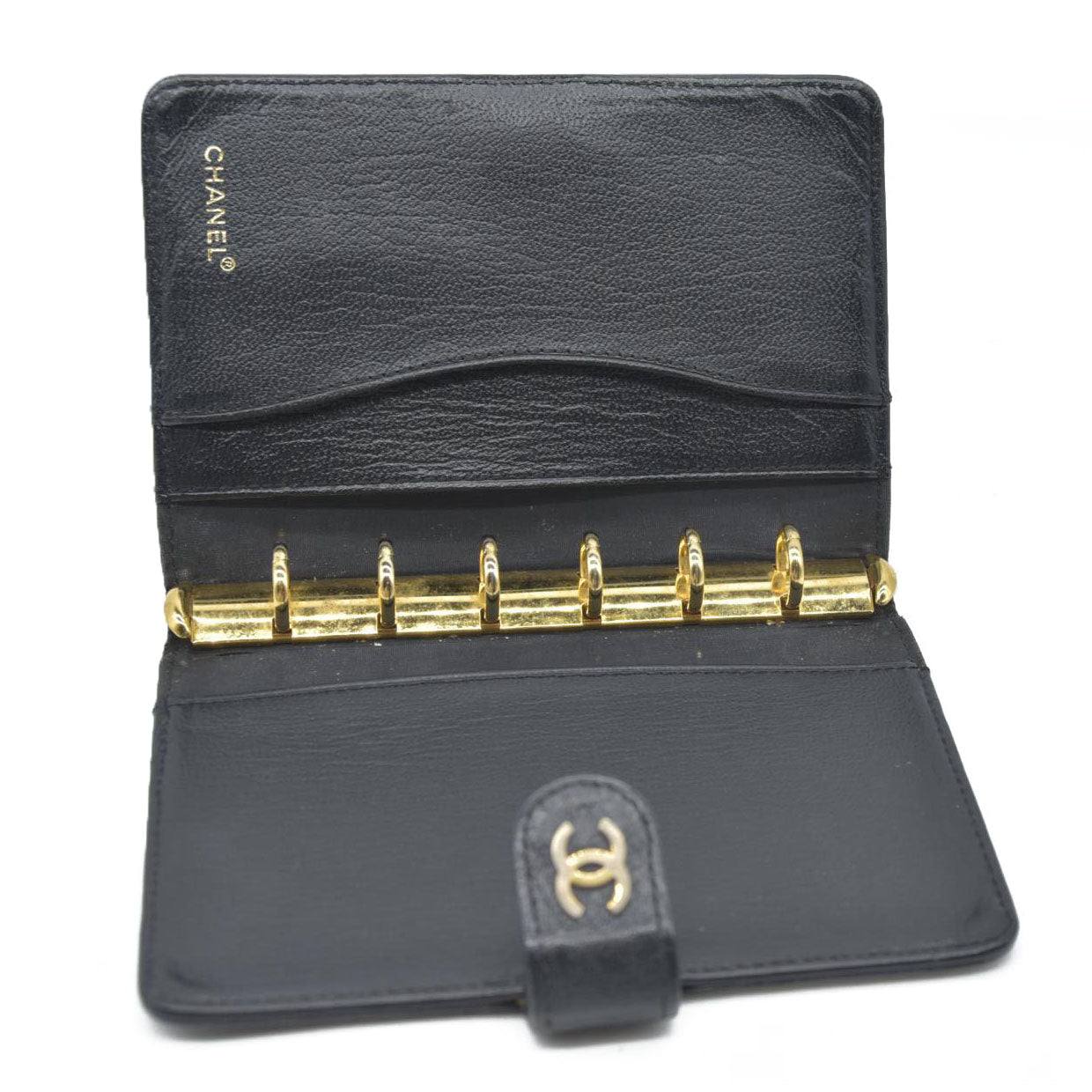 CHANEL CC  Leather Agenda Planner Notebook Cover