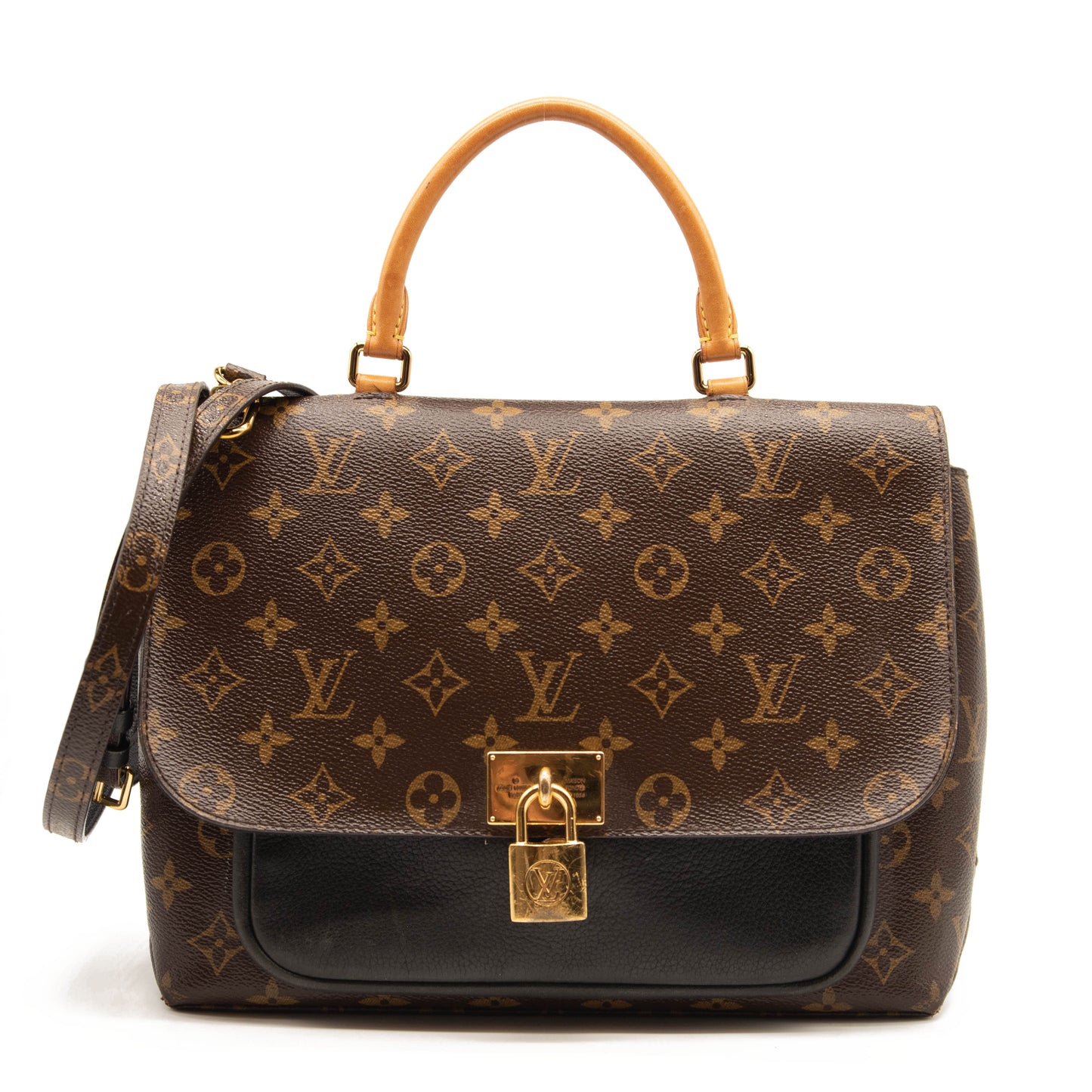 Louis Vuitton Monogram Marignan Black Shoulder Bag