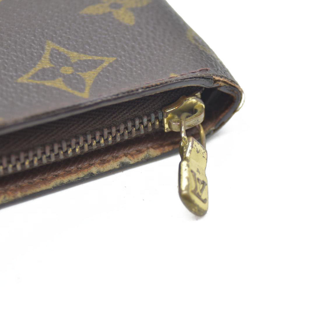 Louis Vuitton Monogram Porte Monnaie Zippy Long Wallet Brown TH0092