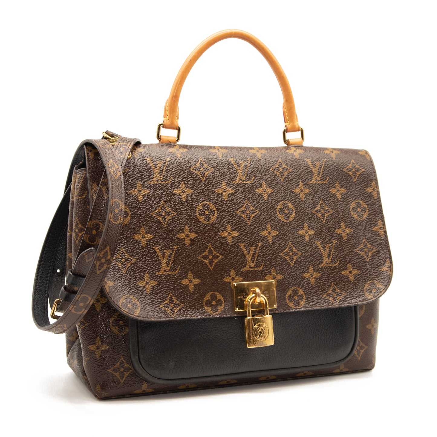 Louis Vuitton Monogram Marignan Black Shoulder Bag