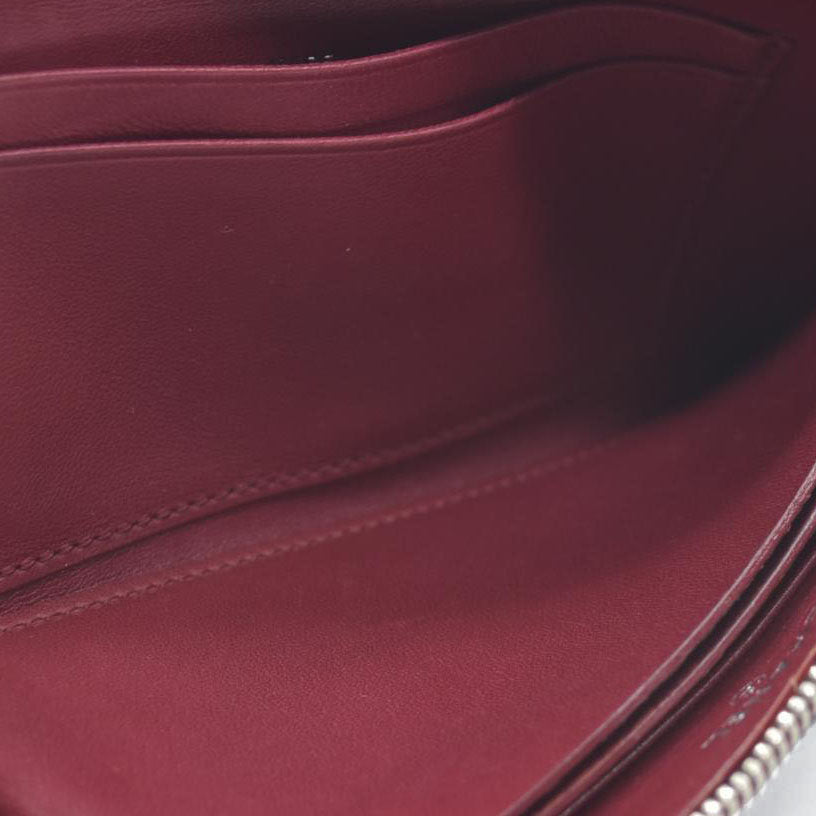 Chanel Long Quilted Charm Wallet CC Navy Blue