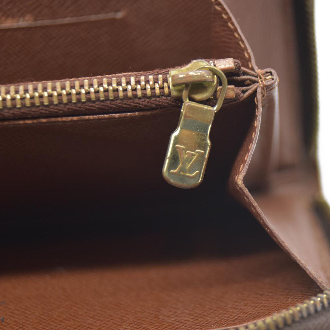 Louis Vuitton Monogram Porte Monnaie Zippy Long Wallet Brown TH0092