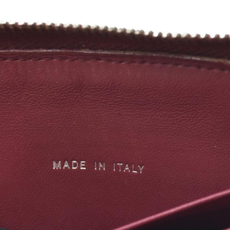 Chanel Long Quilted Charm Wallet CC Navy Blue