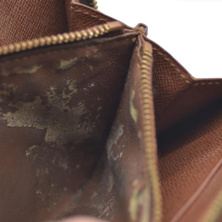 Louis Vuitton Monogram Porte Monnaie Zippy Long Wallet Brown TH0092