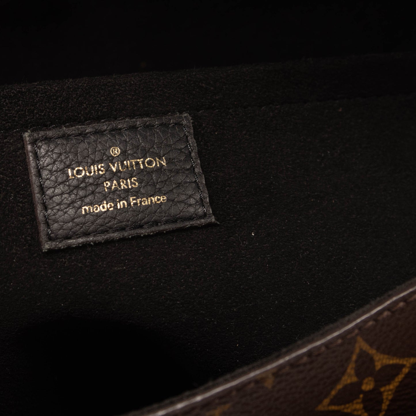 Louis Vuitton Monogram Marignan Black Shoulder Bag