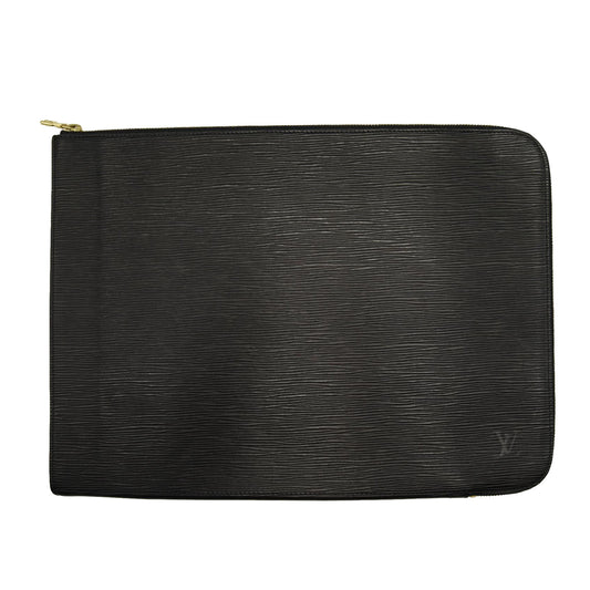 Louis Vuitton Porte Noir Epi Leather Documents Case