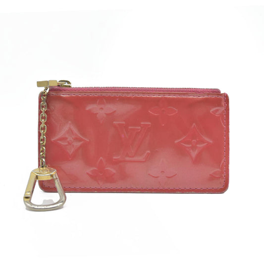 Louis Vuitton Monogram Vernis Pochette Cles Wallet Coin Purse