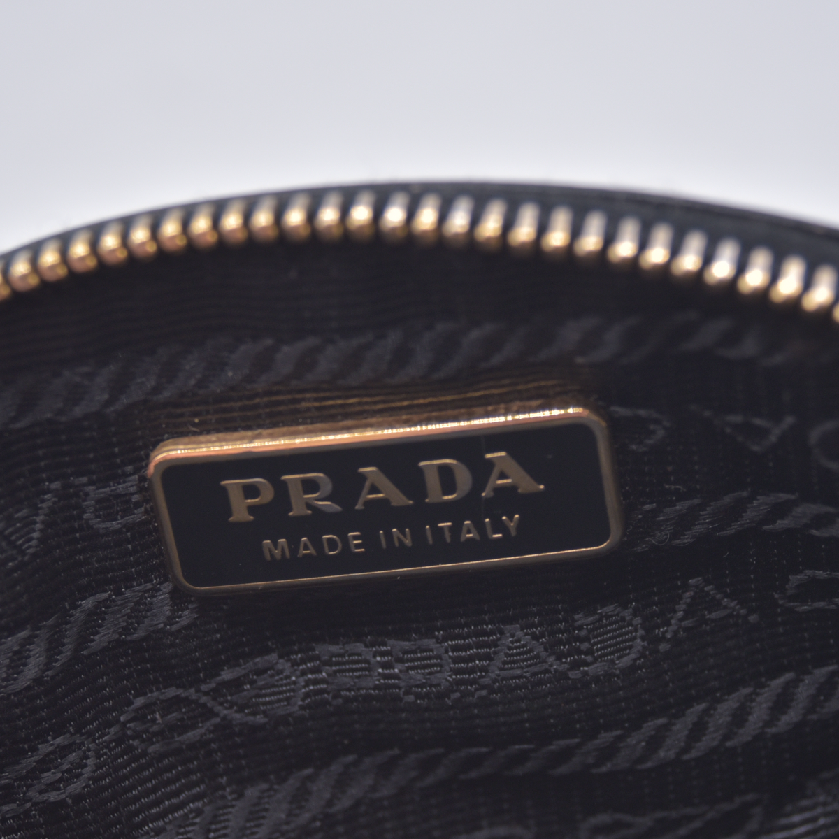 $680 PRADA Saffiano Leather Coin Purse Wallet Black 10021026