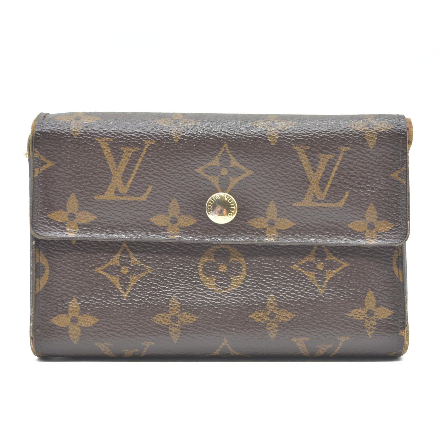 AUCTION $610 LOUIS VUITTON Monogram Alexandra Trifold Wallet CA4098
