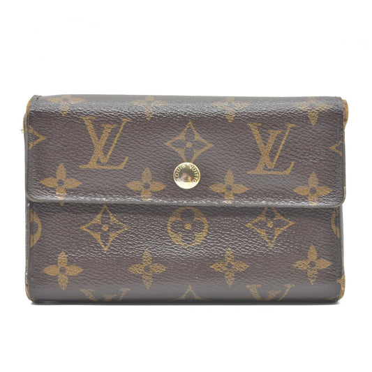AUCTION $610 LOUIS VUITTON Monogram Alexandra Trifold Wallet CA4098