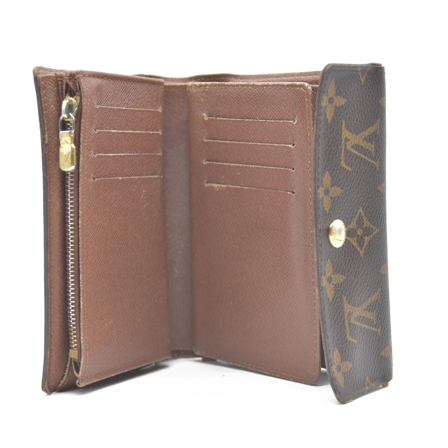 AUCTION $610 LOUIS VUITTON Monogram Alexandra Trifold Wallet CA4098