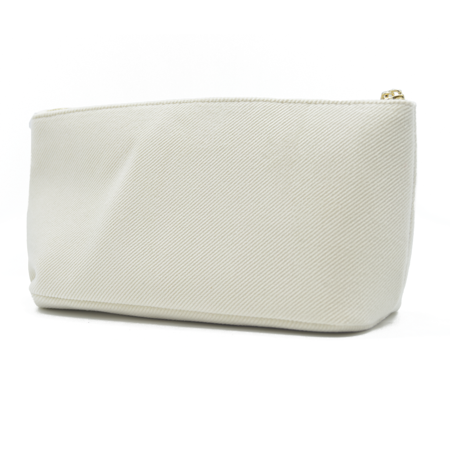 Dior GWP Cosmetic Pouch – Cream Canvas with Gold CD Logo