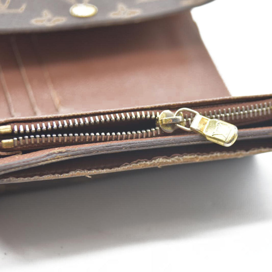 AUCTION $610 LOUIS VUITTON Monogram Alexandra Trifold Wallet CA4098