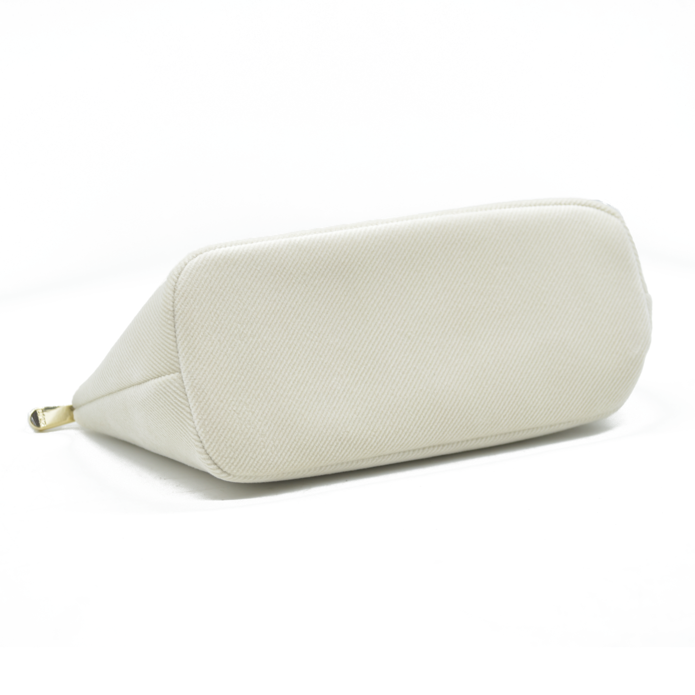Dior GWP Cosmetic Pouch – Cream Canvas with Gold CD Logo