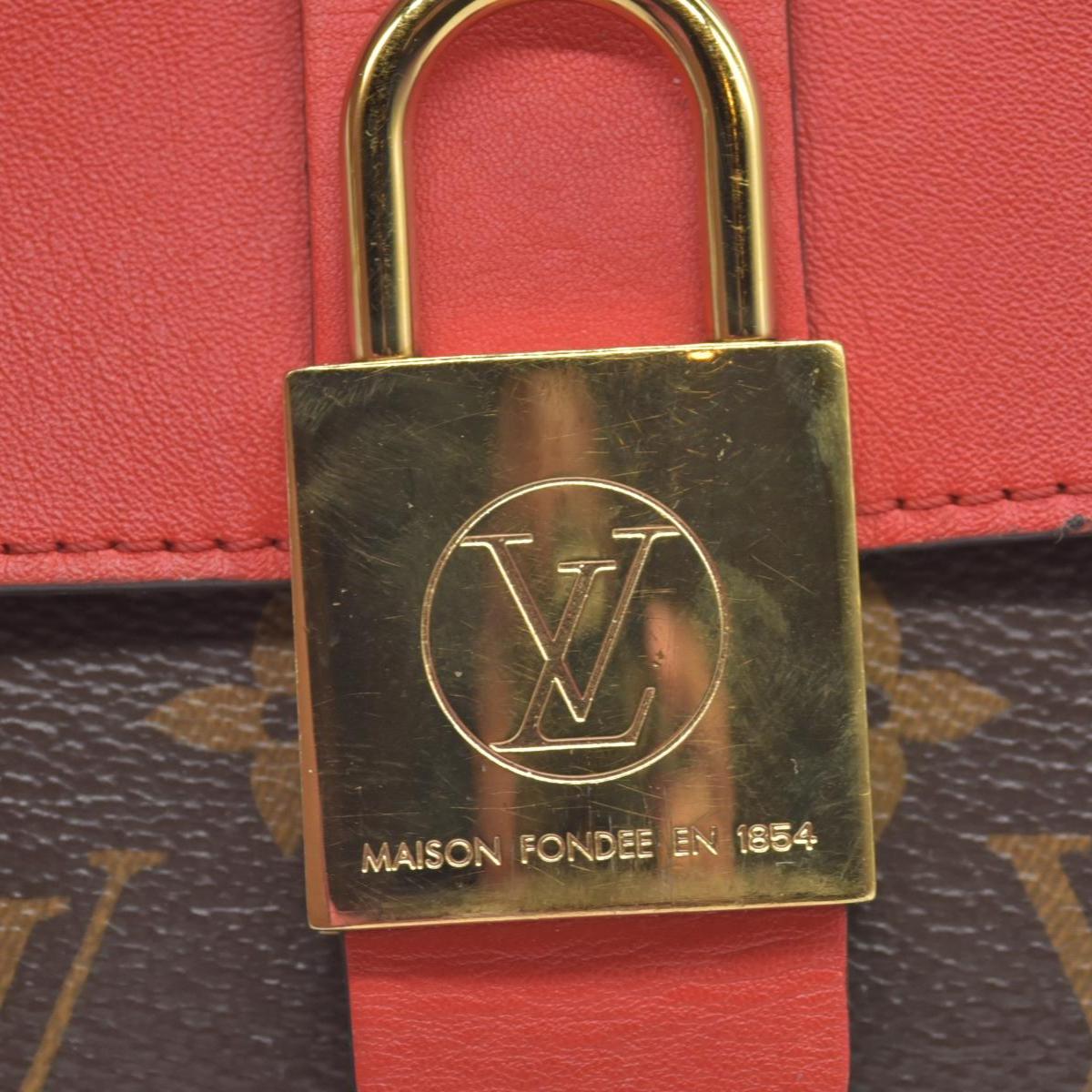 $2270 2019 Louis Vuitton Monogram Locky BB Coquelicot AA4199