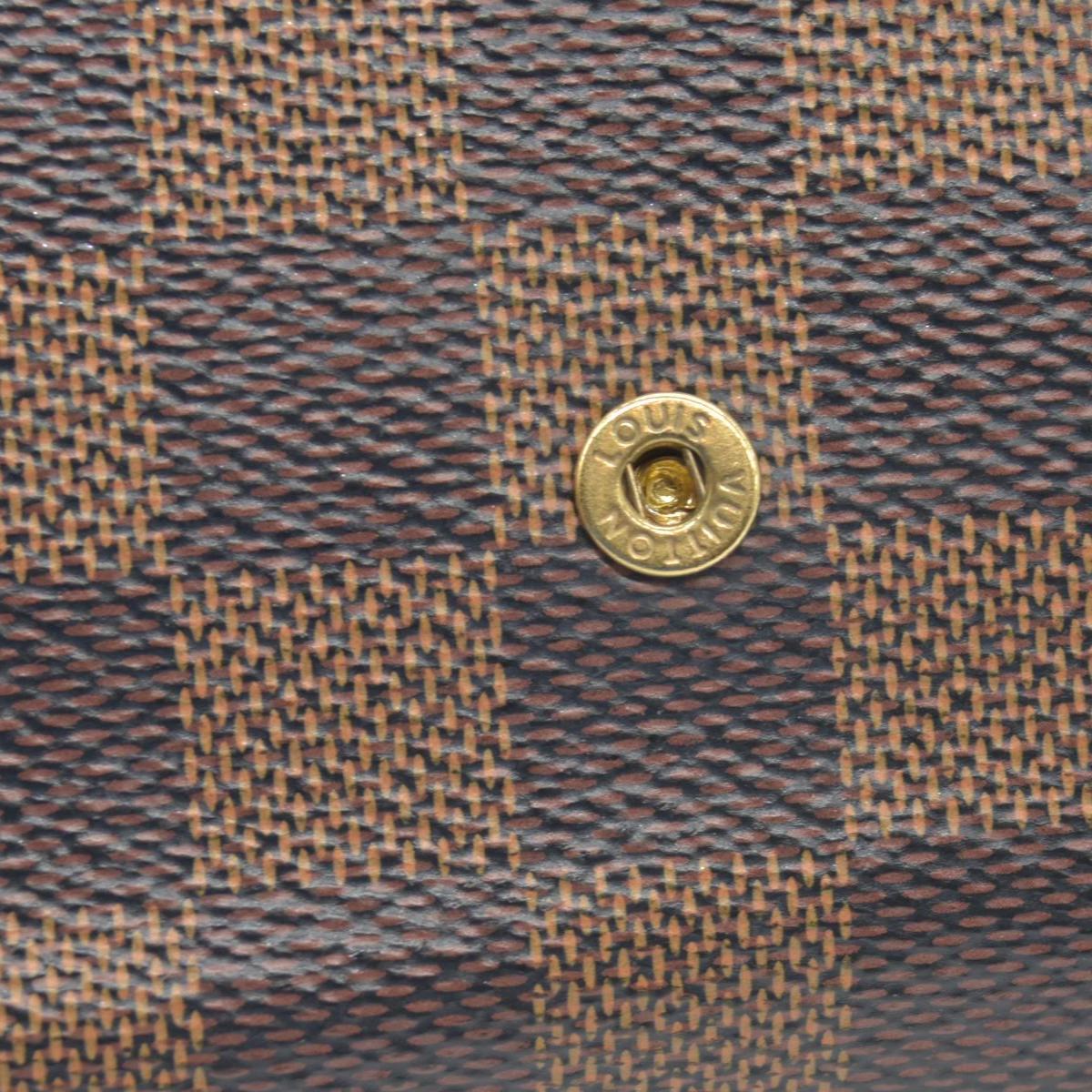 $1580 2018 Louis Vuitton Damier Ebene Pochette Felicie Chain Wallet MI1128