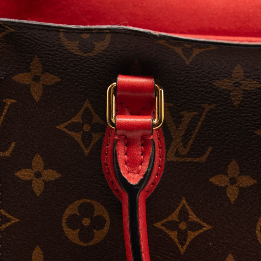 Louis Vuitton Monogram Flower Tote Coquelicot