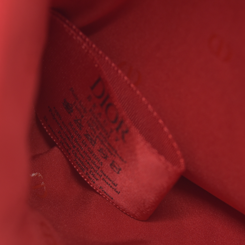Dior Beauty GWP Red Patent Trousse Pouch – Embossed CD Logo 2