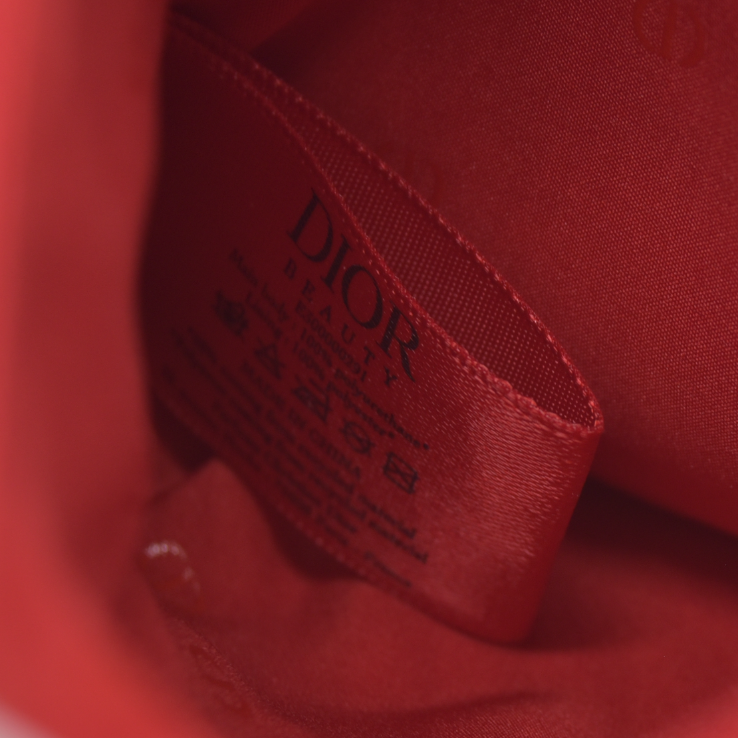 Dior Beauty GWP Red Patent Trousse Pouch – Embossed CD Logo 2