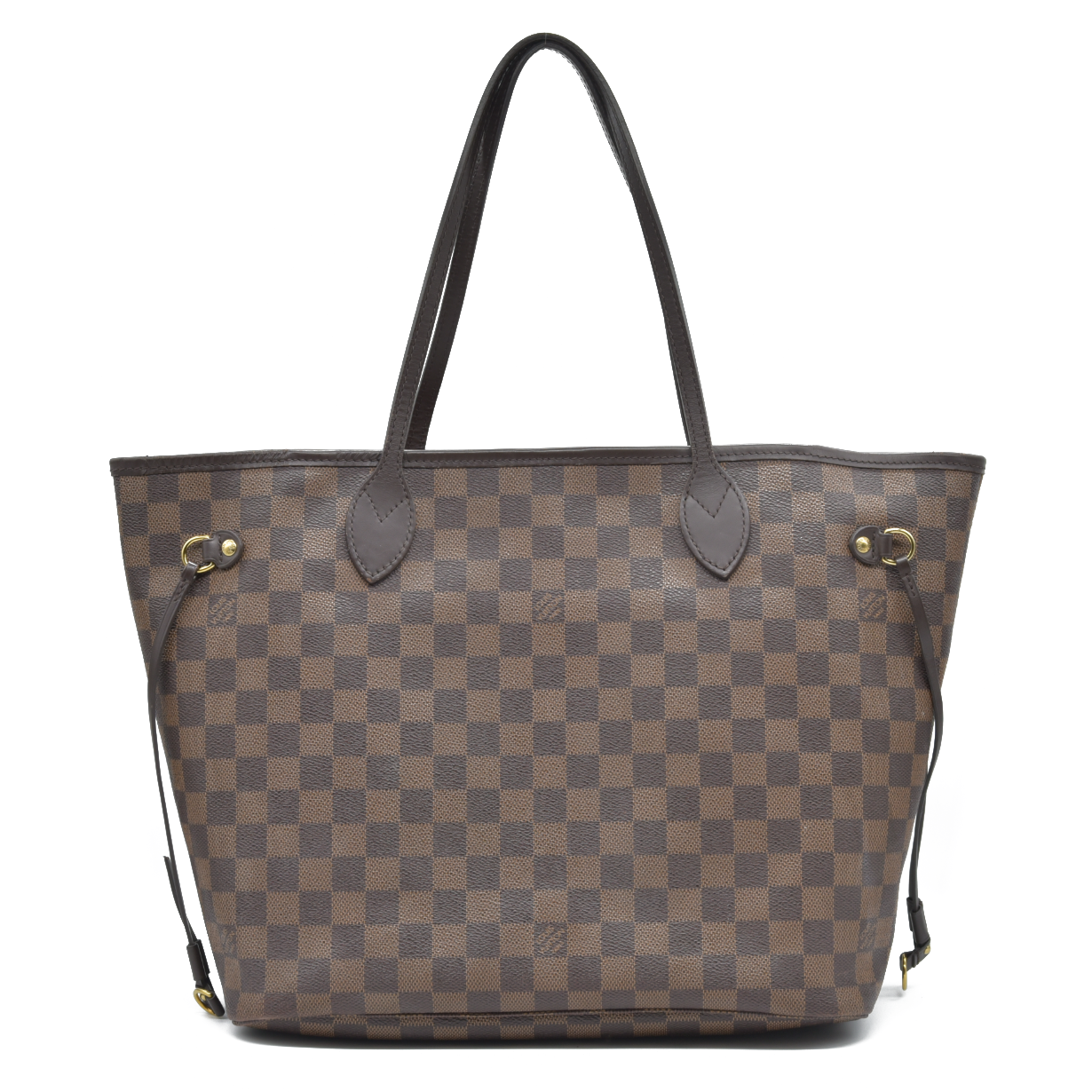 $2170 Louis Vuitton  Damier Ebene Neo Neverfull MM Rose Ballerine 2020 SD0270