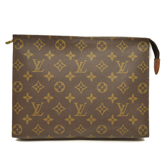 Louis Vuitton  Monogram Toiletry Pouch 26 Brown interior