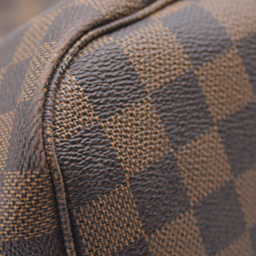 $2170 Louis Vuitton  Damier Ebene Neo Neverfull MM Rose Ballerine 2020 SD0270