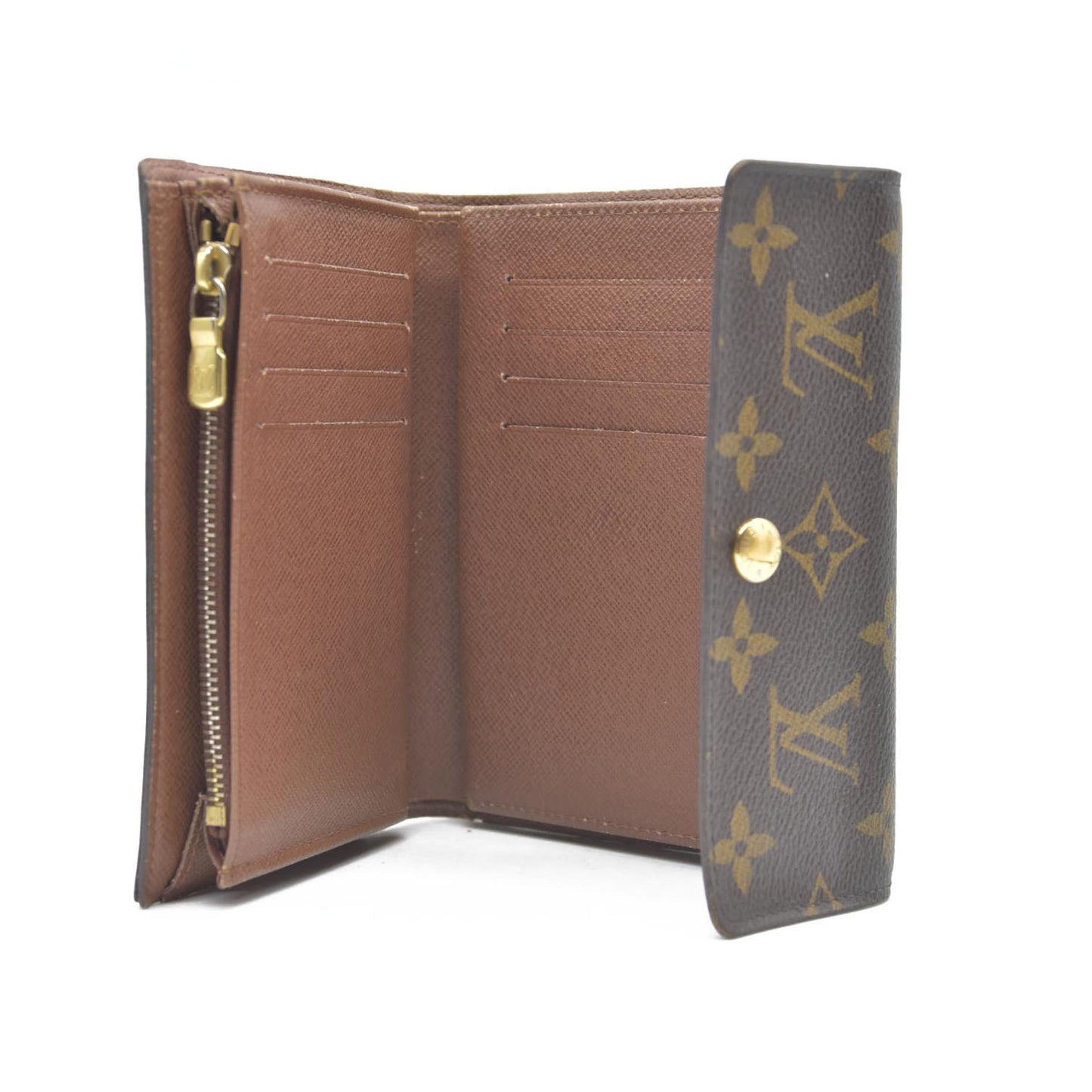 AUCTION $610 LOUIS VUITTON Monogram Alexandra Trifold Wallet SP0027
