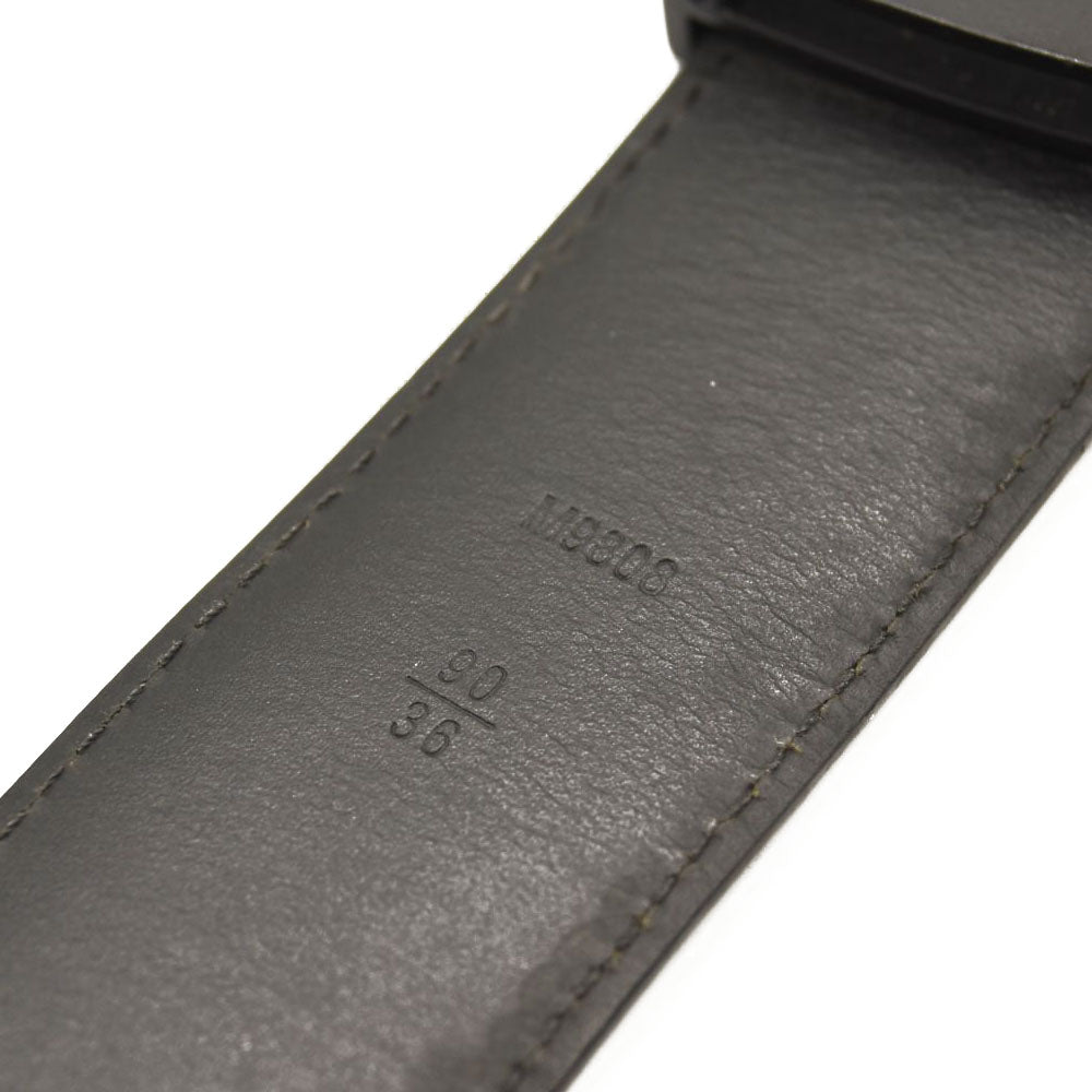 LOUIS VUITTON Damier Graphite 40mm LV Initiales Belt 90 36