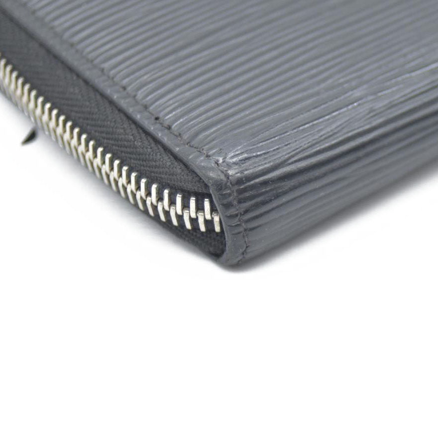 Louis Vuitton Epi Portefeiulle Clemence Zip Around Long Wallet Black UB2280