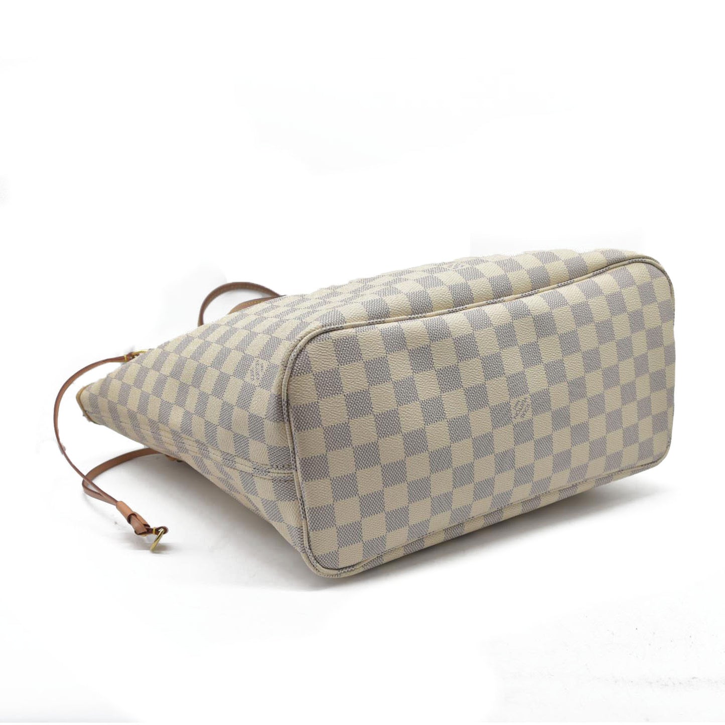 $2170 Louis Vuitton Damier Azur Neverfull SD2199 Rose Ballerine 2019