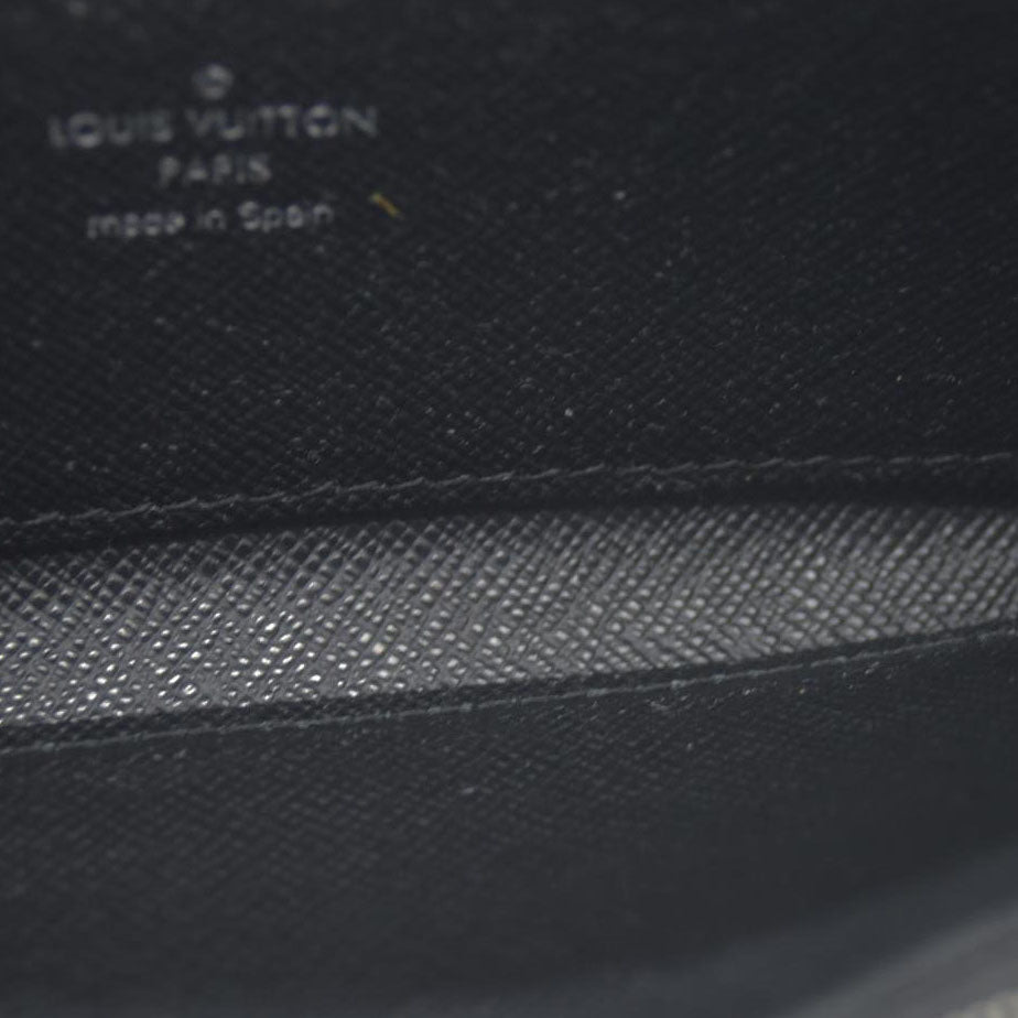 Louis Vuitton Epi Portefeiulle Clemence Zip Around Long Wallet Black UB2280