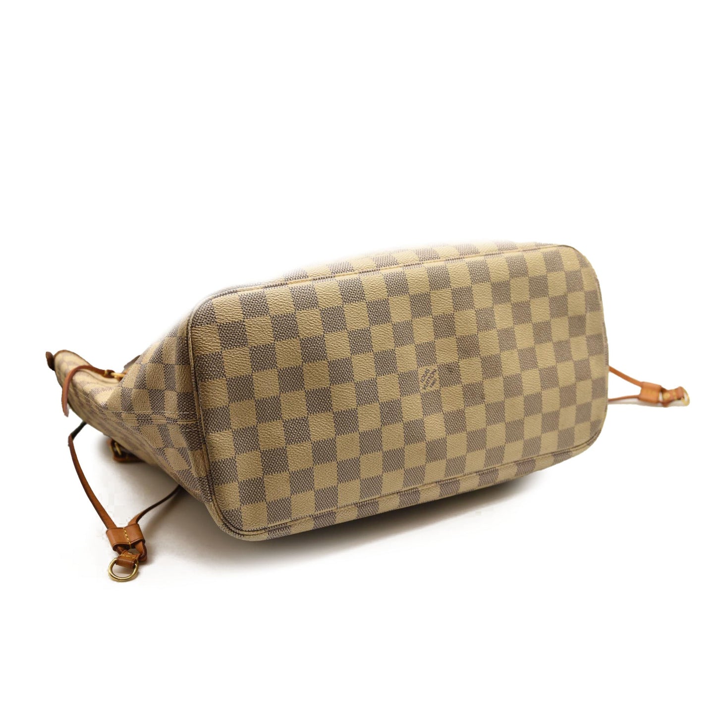 USED 2011 LOUIS VUITTON Damier Azur Neverfull MM Tote SA1111