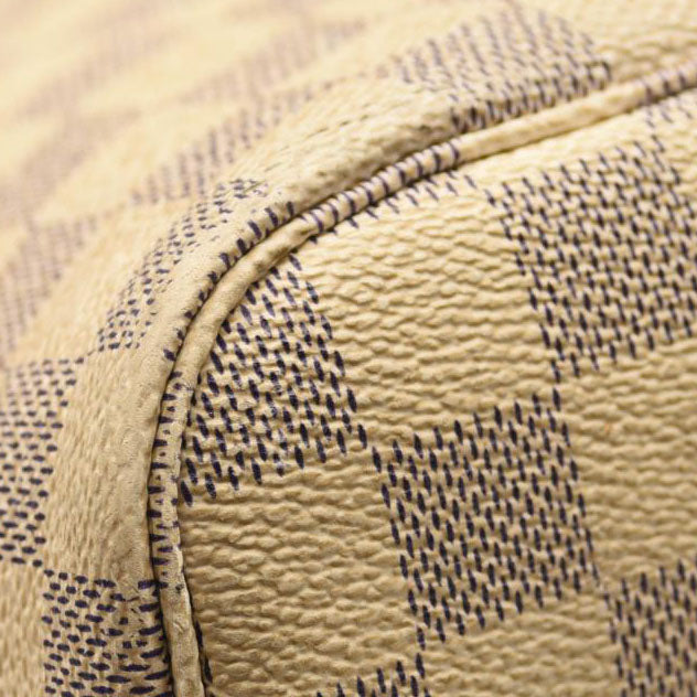 USED 2011 LOUIS VUITTON Damier Azur Neverfull MM Tote SA1111