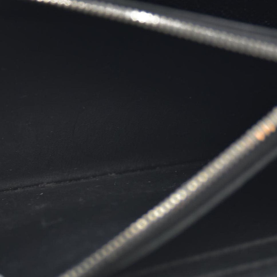 Louis Vuitton Epi Portefeiulle Clemence Zip Around Long Wallet Black UB2280