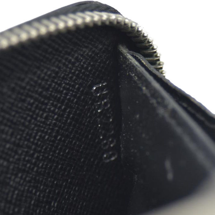 Louis Vuitton Epi Portefeiulle Clemence Zip Around Long Wallet Black UB2280