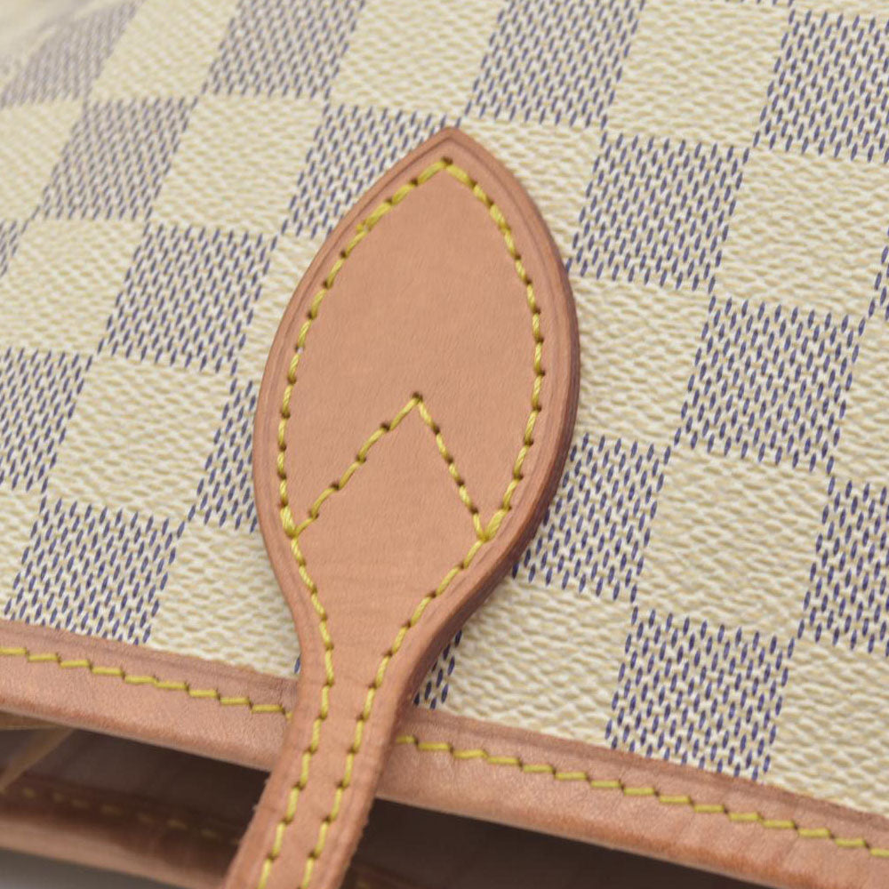 $2170 Louis Vuitton Damier Azur Neverfull SD2199 Rose Ballerine 2019