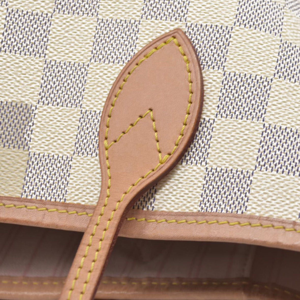 $2170 Louis Vuitton Damier Azur Neverfull SD2199 Rose Ballerine 2019