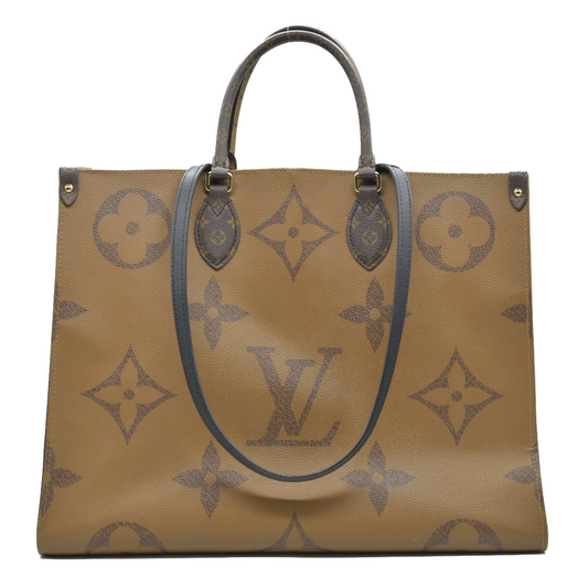 $3450 Louis Vuitton Reverse Monogram Giant Onthego GM