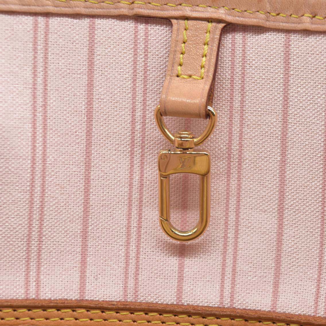 $2170 Louis Vuitton Damier Azur Neverfull SD2199 Rose Ballerine 2019