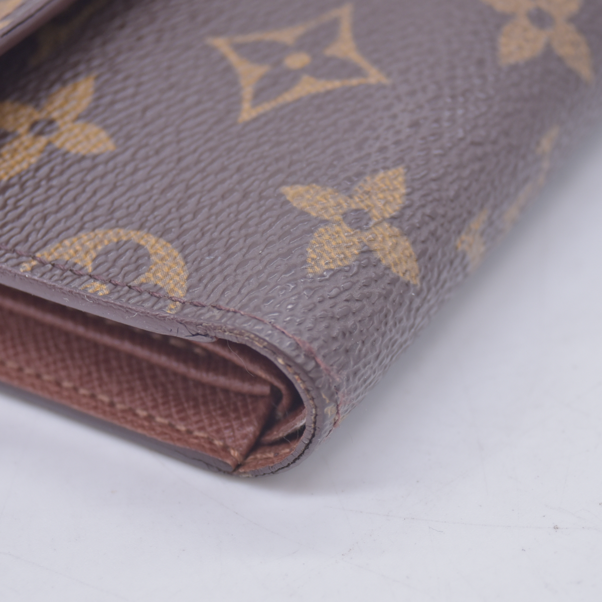 $550 2000 Louis Vuitton Monogram Porte Tresor Etui Papiers Trifold Wallet SP0050 10021012