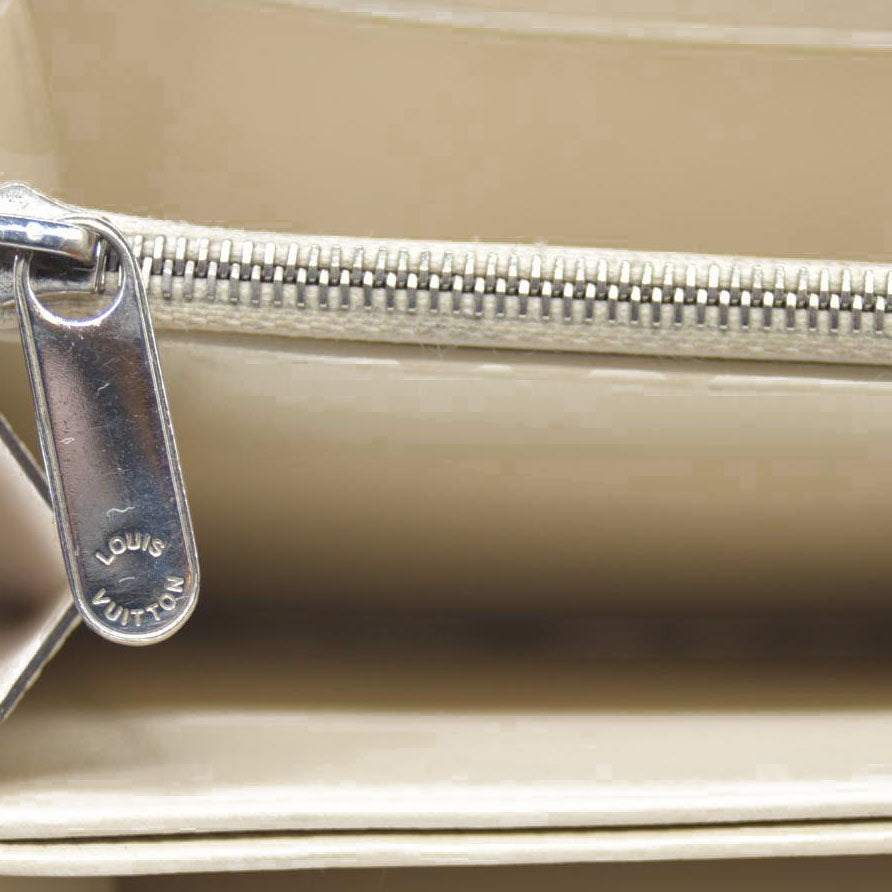 Louis Vuitton Mahina Leather Zippy Zip Around Long Wallet Ivory TN2156