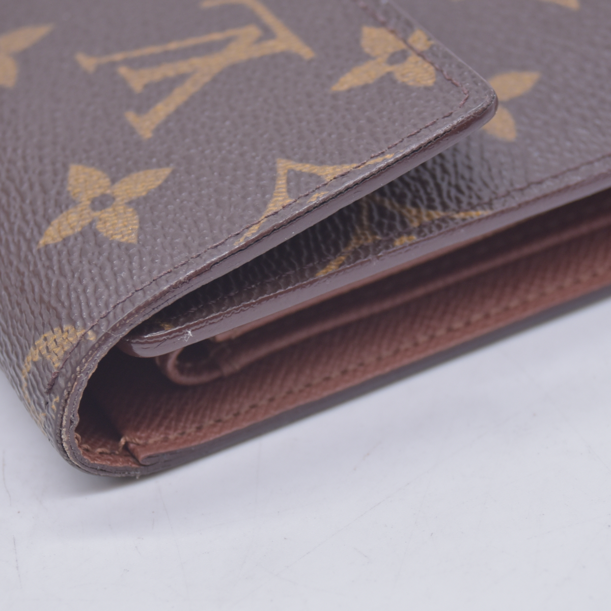 $550 2000 Louis Vuitton Monogram Porte Tresor Etui Papiers Trifold Wallet SP0050 10021012