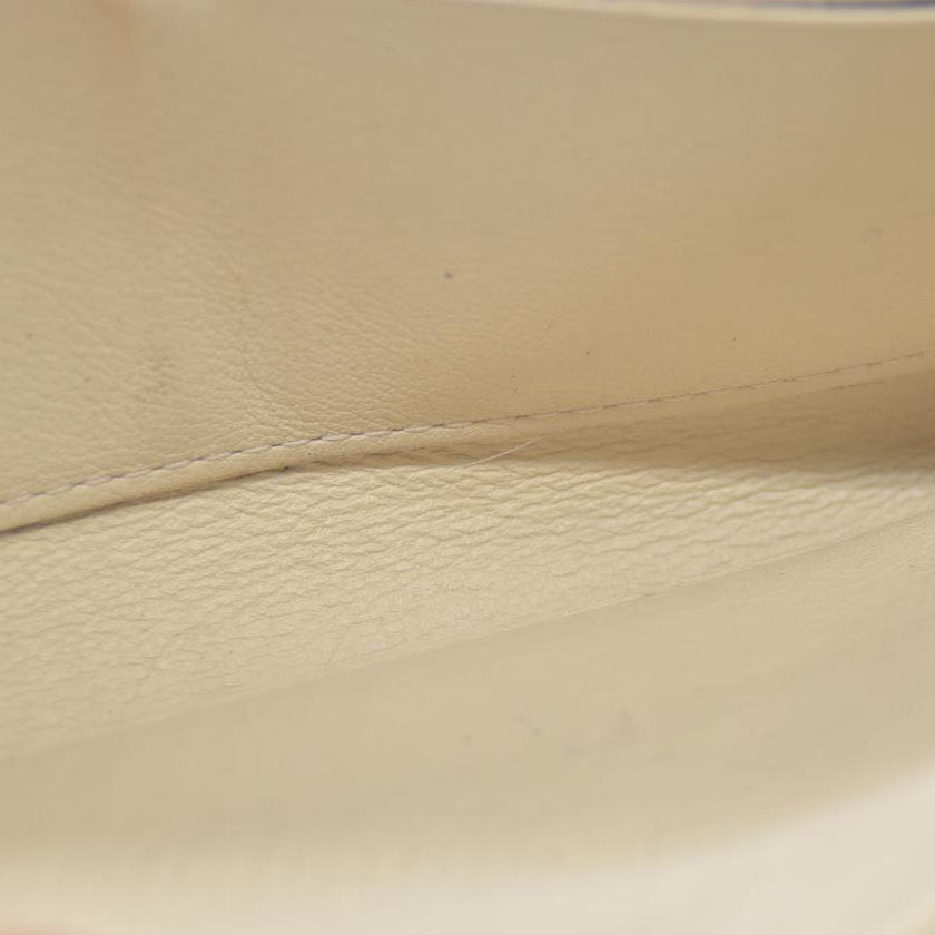 Louis Vuitton Mahina Leather Zippy Zip Around Long Wallet Ivory TN2156