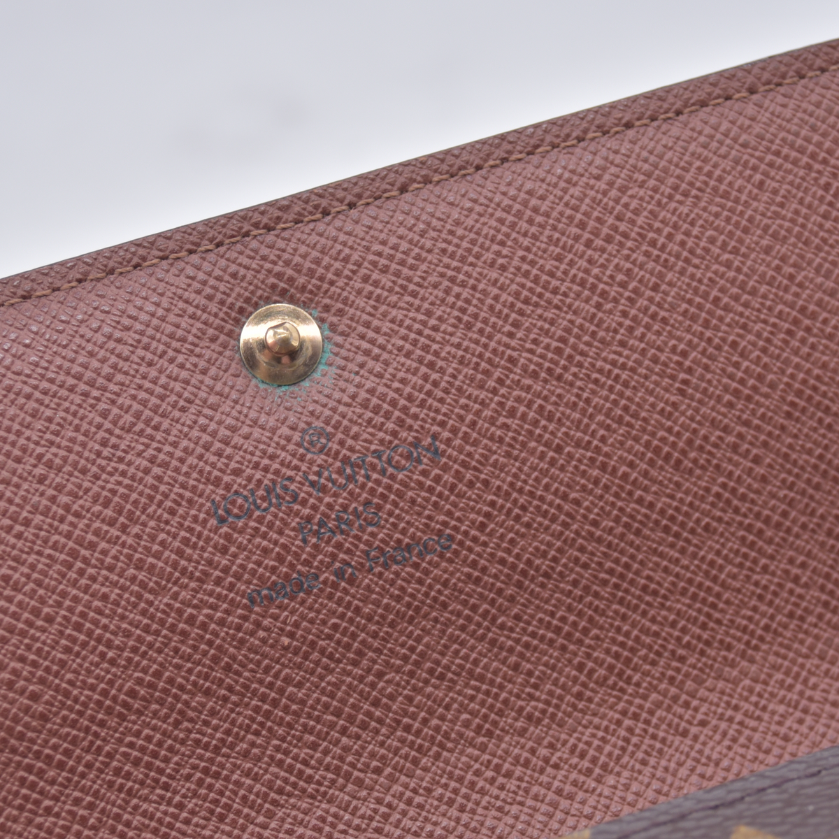 $550 2000 Louis Vuitton Monogram Porte Tresor Etui Papiers Trifold Wallet SP0050 10021012